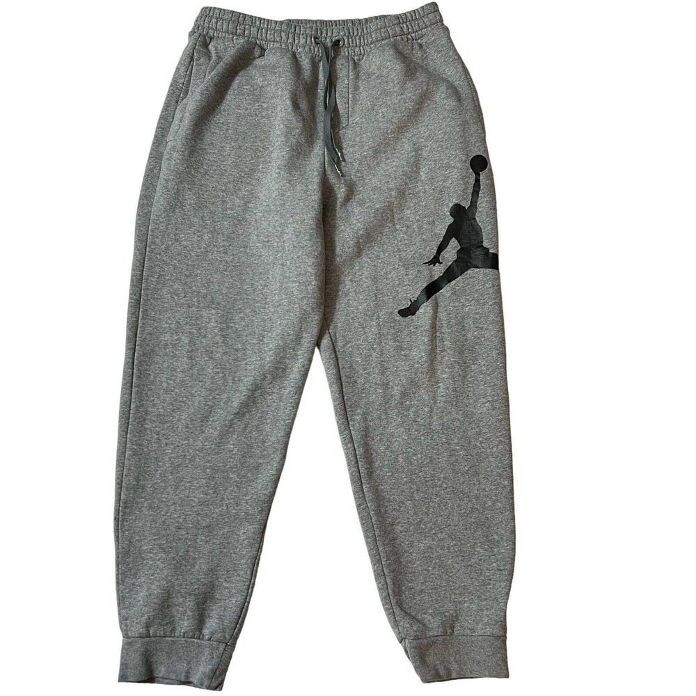 Nike Air Jordan Flight Jumpman Mens Heavyweight Sweatpants Size Med Gray